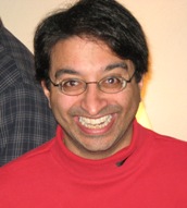 Can you tell if this man is having a good time?