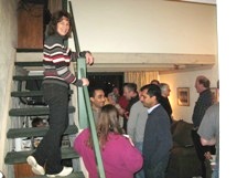 The assistant trip leader keeps watchful eye over her flock.