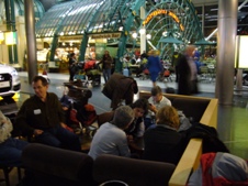 Amsterdam airport for breakfast